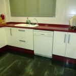 Cocina speco blanco-rojo